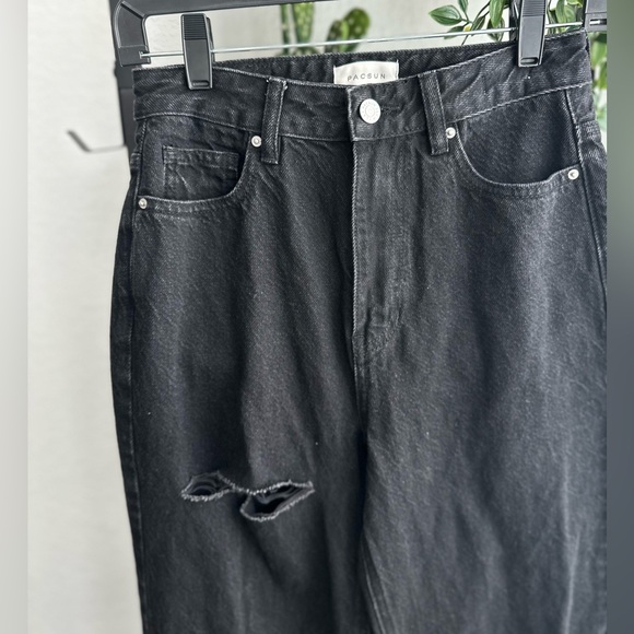 Womens PacSun 90’s boyfriend style black jeans size 25 (1) - Picture 3 of 7